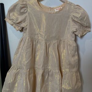 Cat & Jack Sparkling Cream Kids Dress